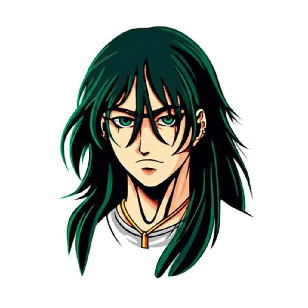 Individual Anime Character Tattoo Design