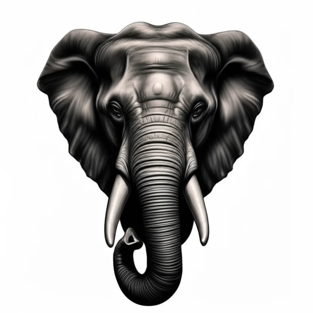 Realistic Buddhist Elephant Tattoo Design Realistic Buddhist Elephant Tattoo Design
