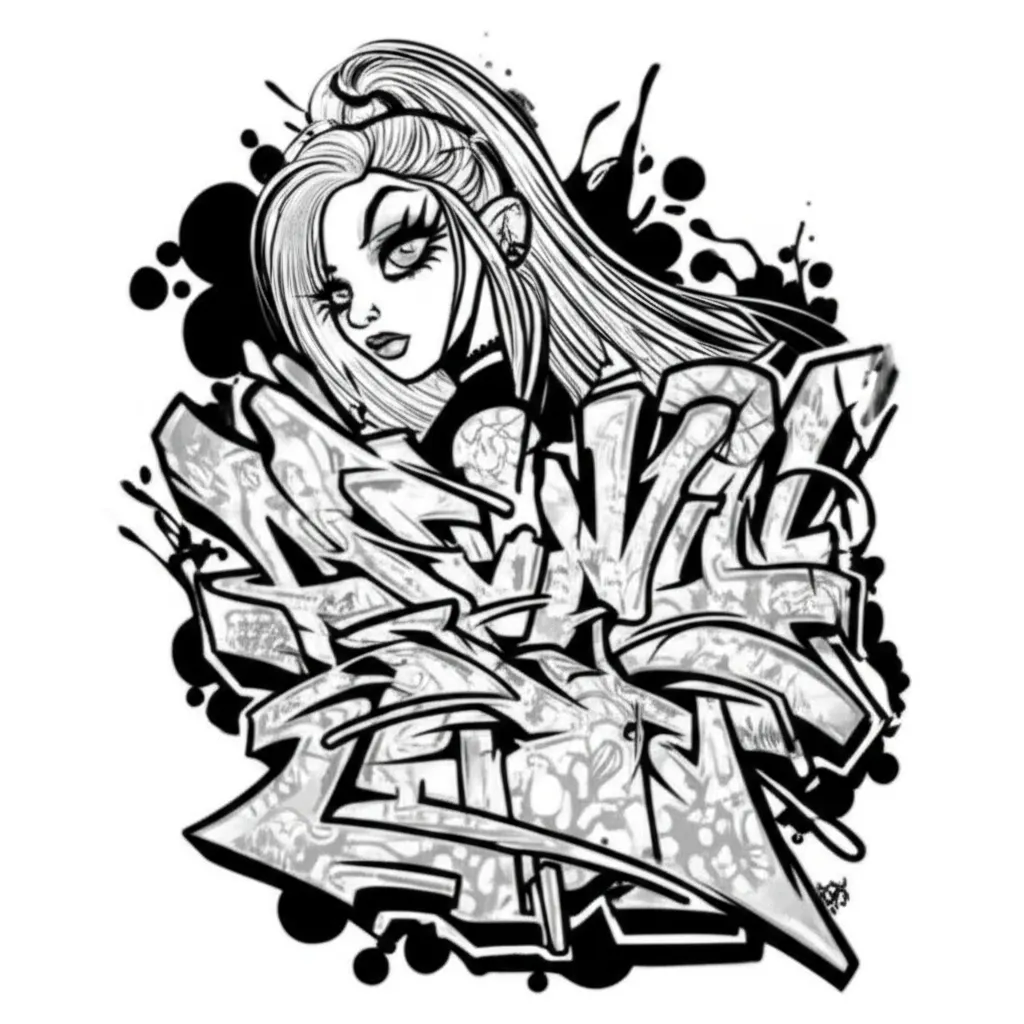 Danielle Graffiti Tattoo Design