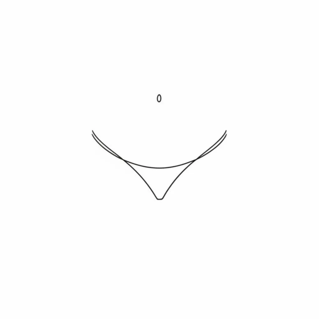 Minimalist Under Butt Tattoo Design