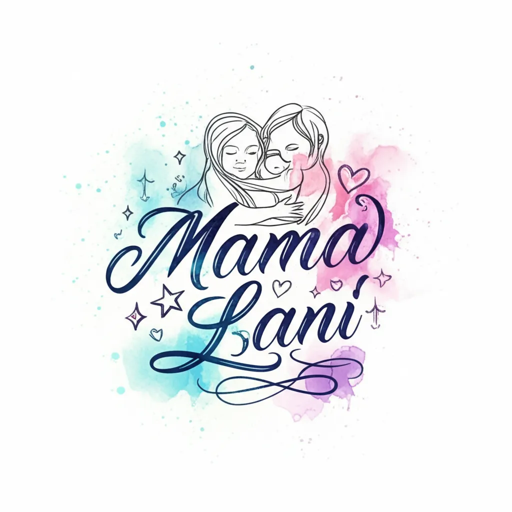 Mama Lani Watercolor Tattoo: A Heartfelt Design with Stars & Hearts Mama Lani Watercolor Tattoo: A Heartfelt Design with Stars & Hearts