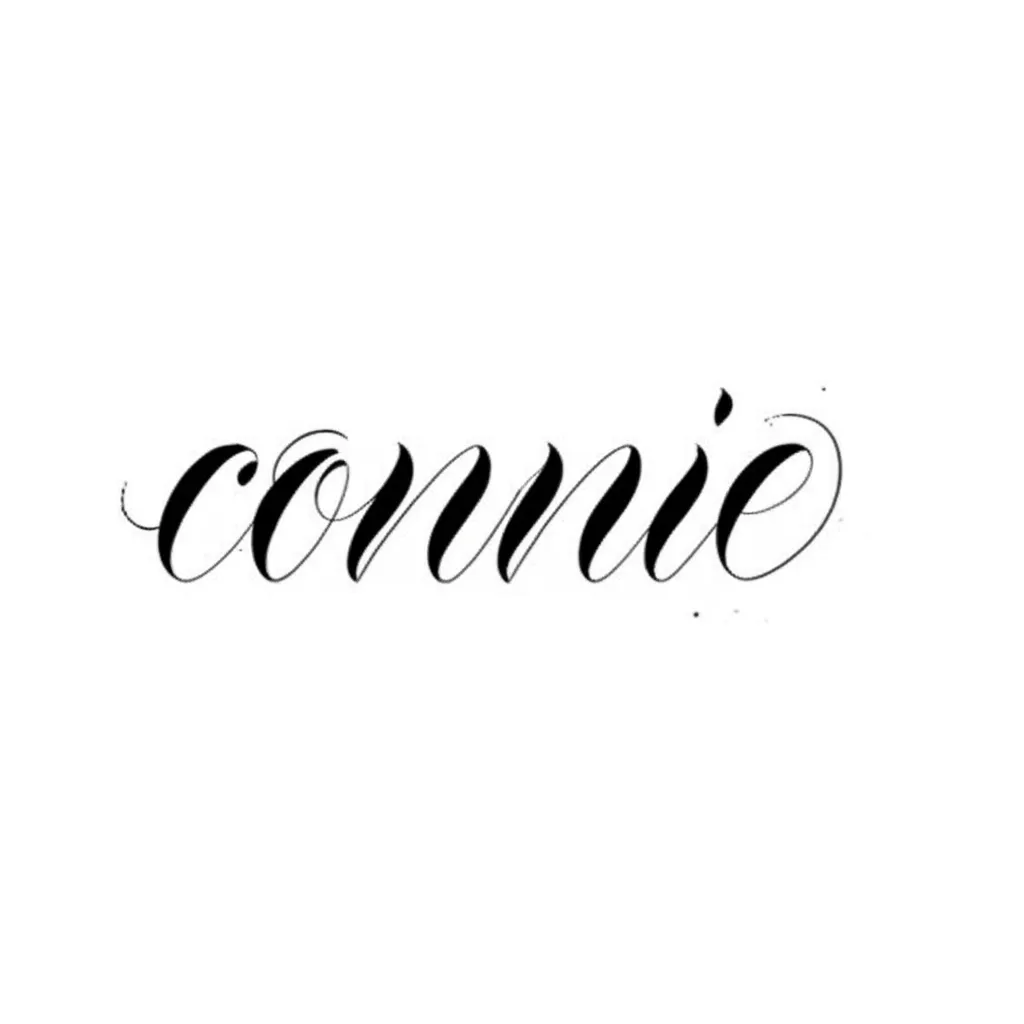 Connie Calligraphy Tattoo Design Ideas