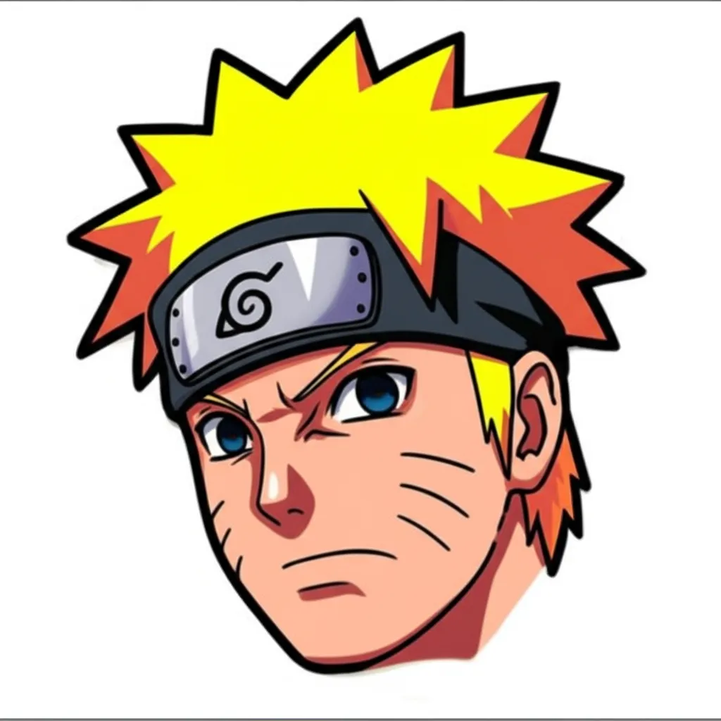 Naruto Neck Tattoo Idea - Anime Style Design Naruto Neck Tattoo Idea - Anime Style Design