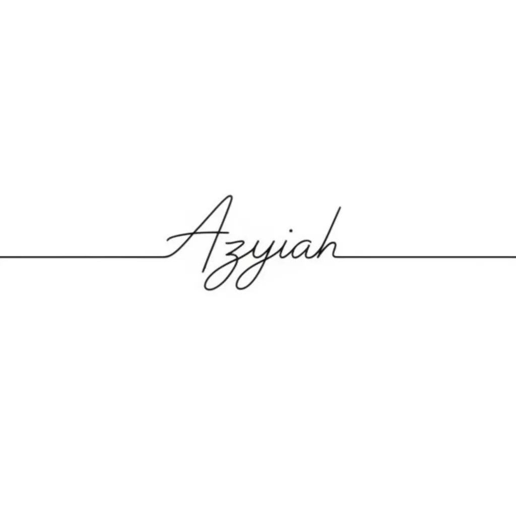 Azyiah Name Tattoo: Minimalist Arm Design & Meaning