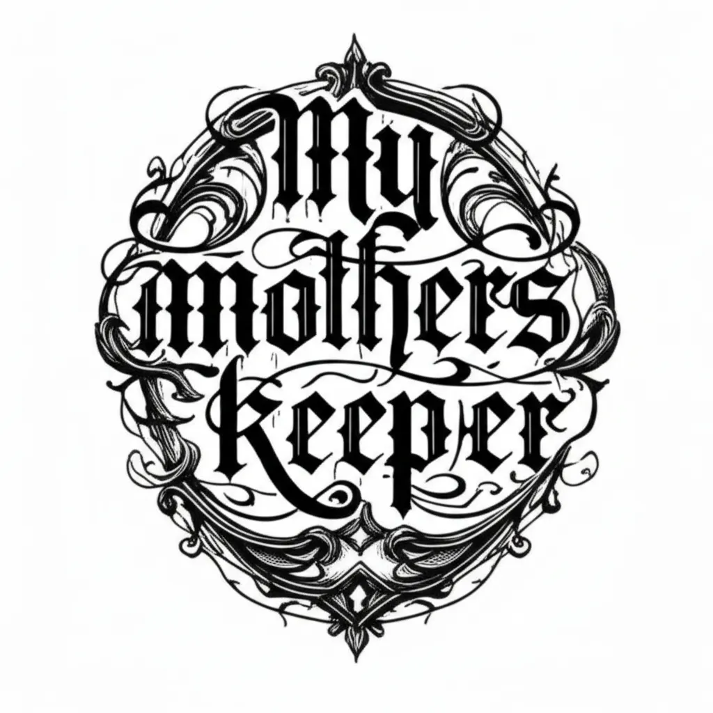My Mother's Keeper Gothic Tattoo Design