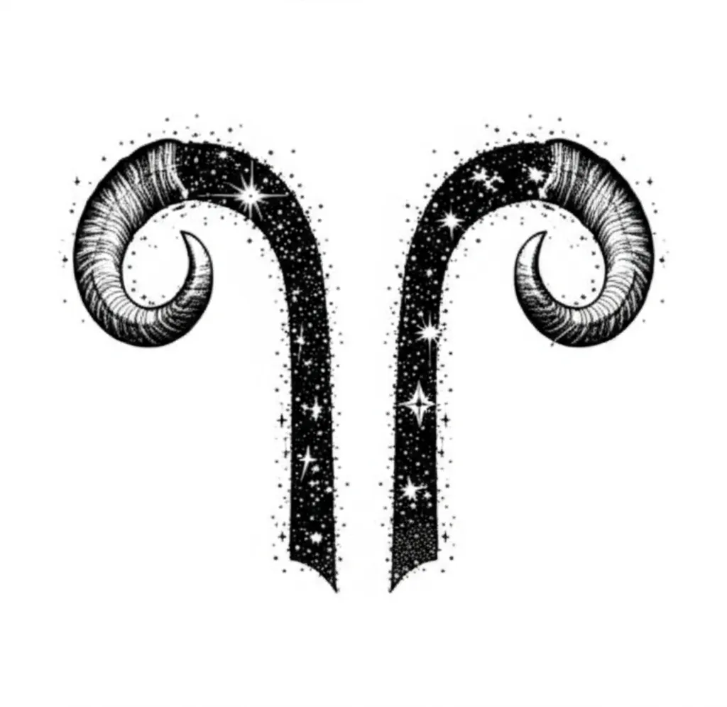 Gothic Aries Zodiac Star Cluster Tattoo Design Gothic Aries Zodiac Star Cluster Tattoo Design