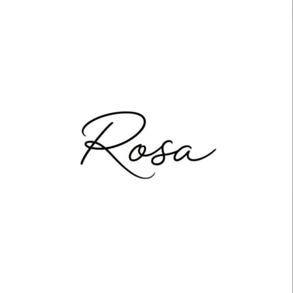 Rosa Script Hand Tattoo: Minimalist Design & Meaning Rosa Script Hand Tattoo: Minimalist Design & Meaning