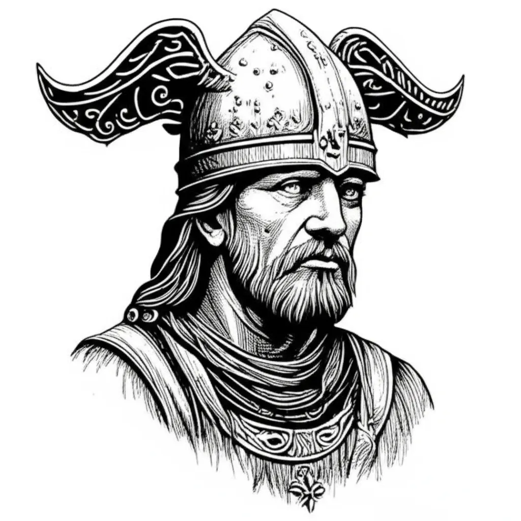 Anglo Saxon Huscarl Gothic Tattoo Design Anglo Saxon Huscarl Gothic Tattoo Design