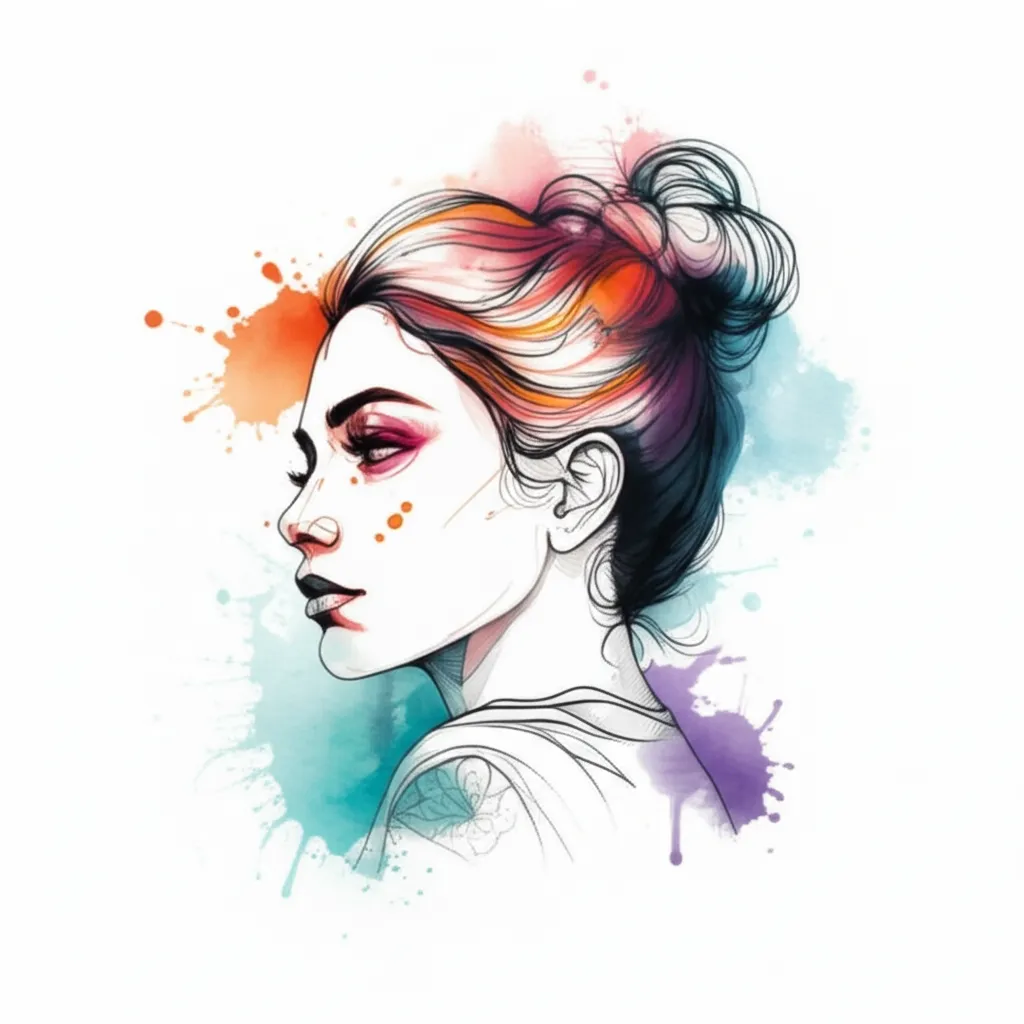 Watercolor Griselda Tattoo Design Watercolor Griselda Tattoo Design