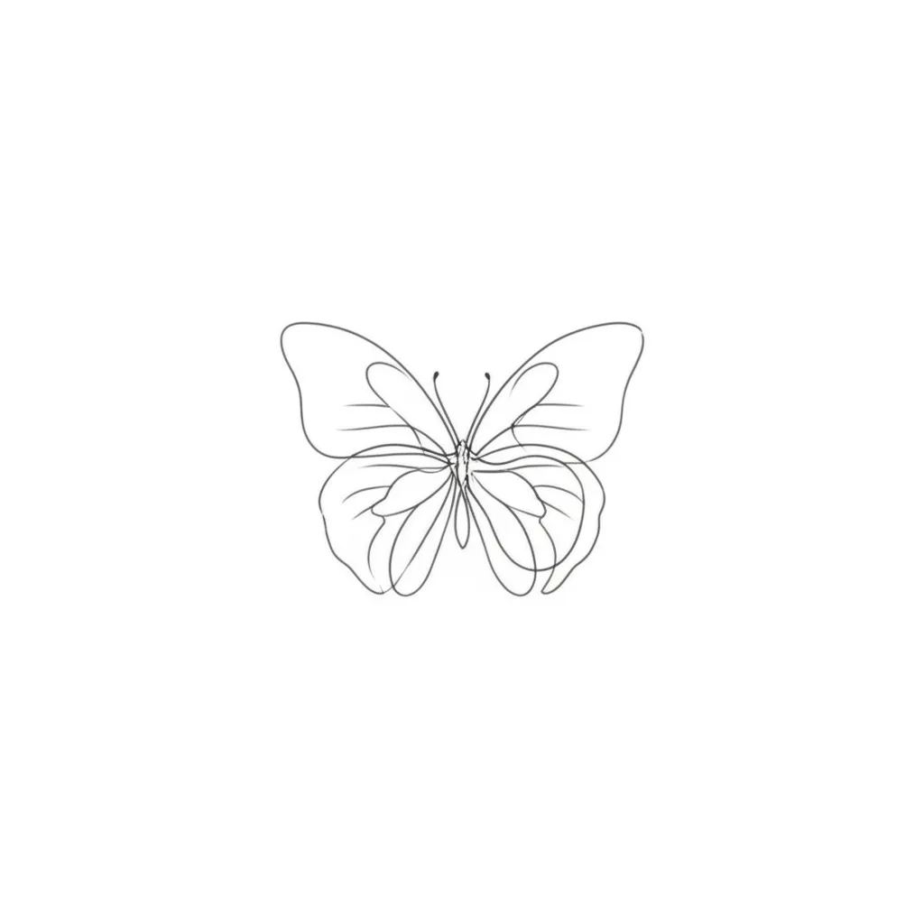 Minimalist Butterfly Tattoo Design Ideas