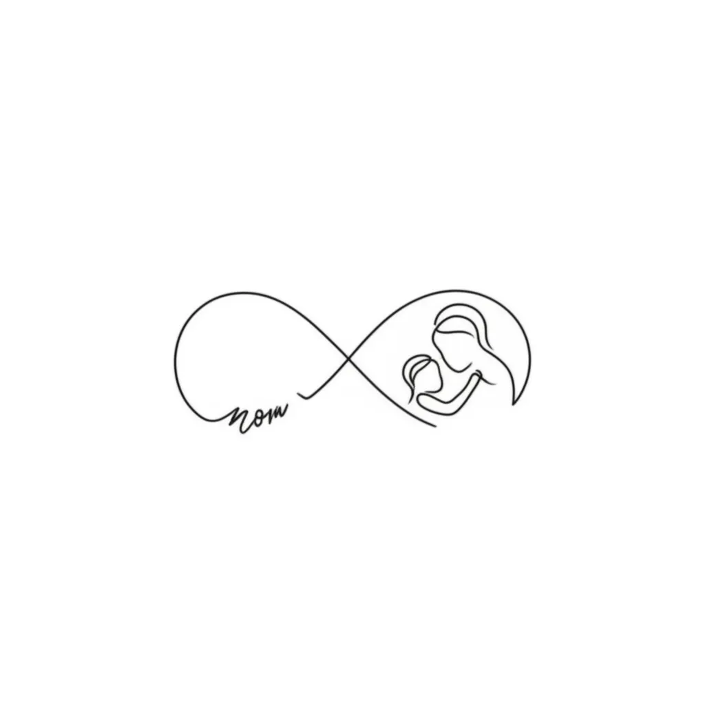 Minimalist Mom and Daughter Infinity Tattoo: Meaning & Ideas Minimalist Mom and Daughter Infinity Tattoo: Meaning & Ideas