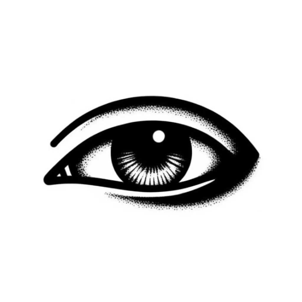 American Traditional Eye Tattoo Design