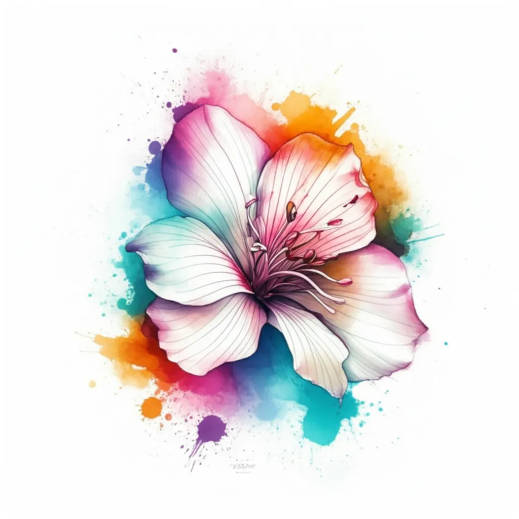 Floridalma Watercolor Tattoo Design Floridalma Watercolor Tattoo Design