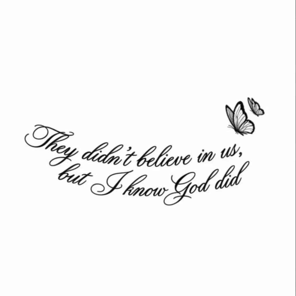 They Didn't Believe in Us Collar Bone Tattoo with Butterflies They Didn't Believe in Us Collar Bone Tattoo with Butterflies