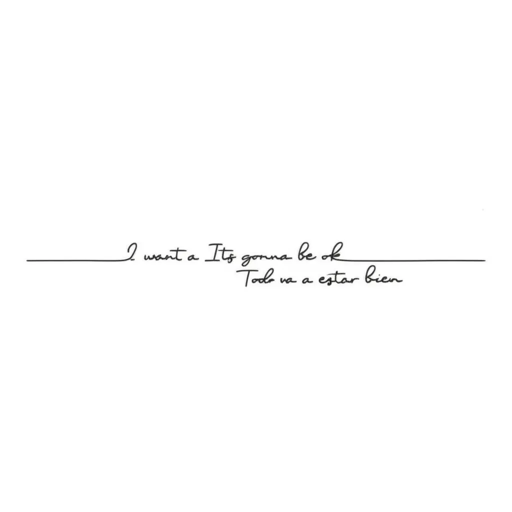 Minimalist 'It's Gonna Be Ok' Wrist Tattoo Design