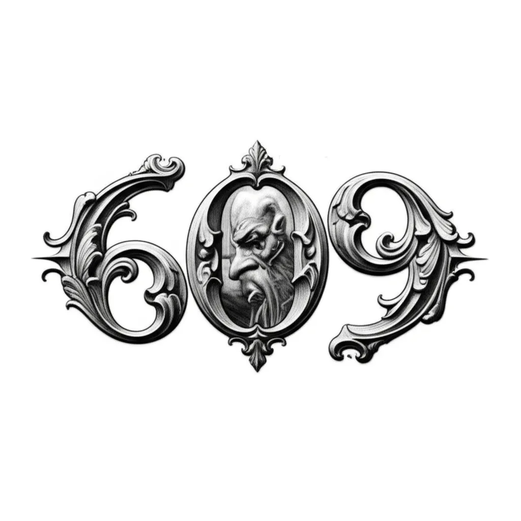 Illustrative 609 Tattoo Design | PokeINK AI Tattoo Generator