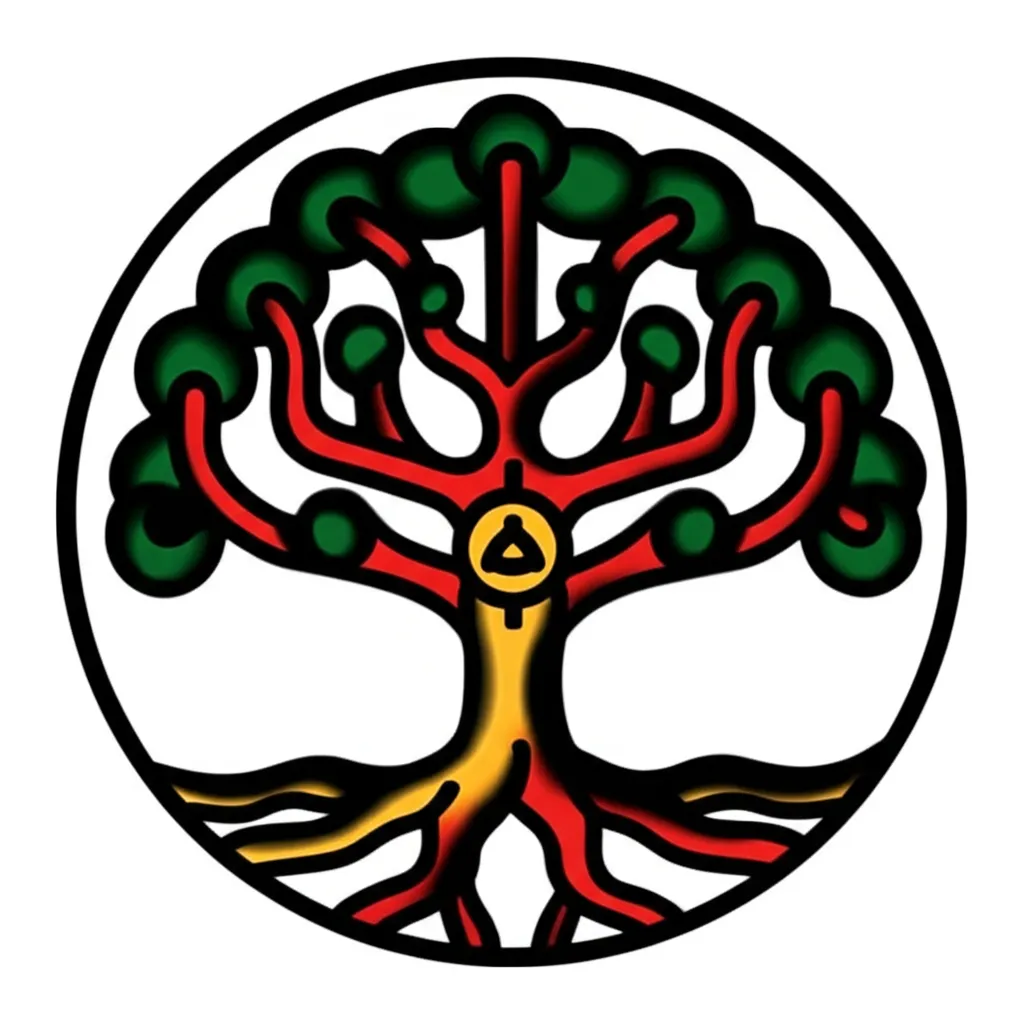 Pagan Tree of Life American Traditional Tattoo Design Pagan Tree of Life American Traditional Tattoo Design