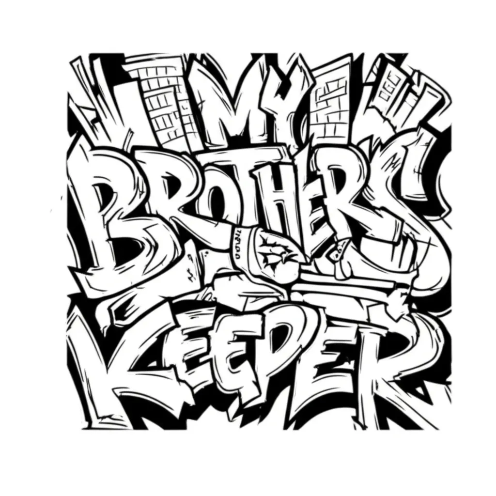 My Brother's Keeper Graffiti Tattoo Design