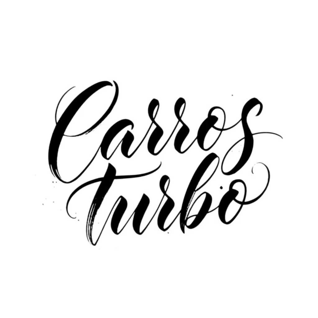 Carros Turbo Calligraphy Tattoo Design