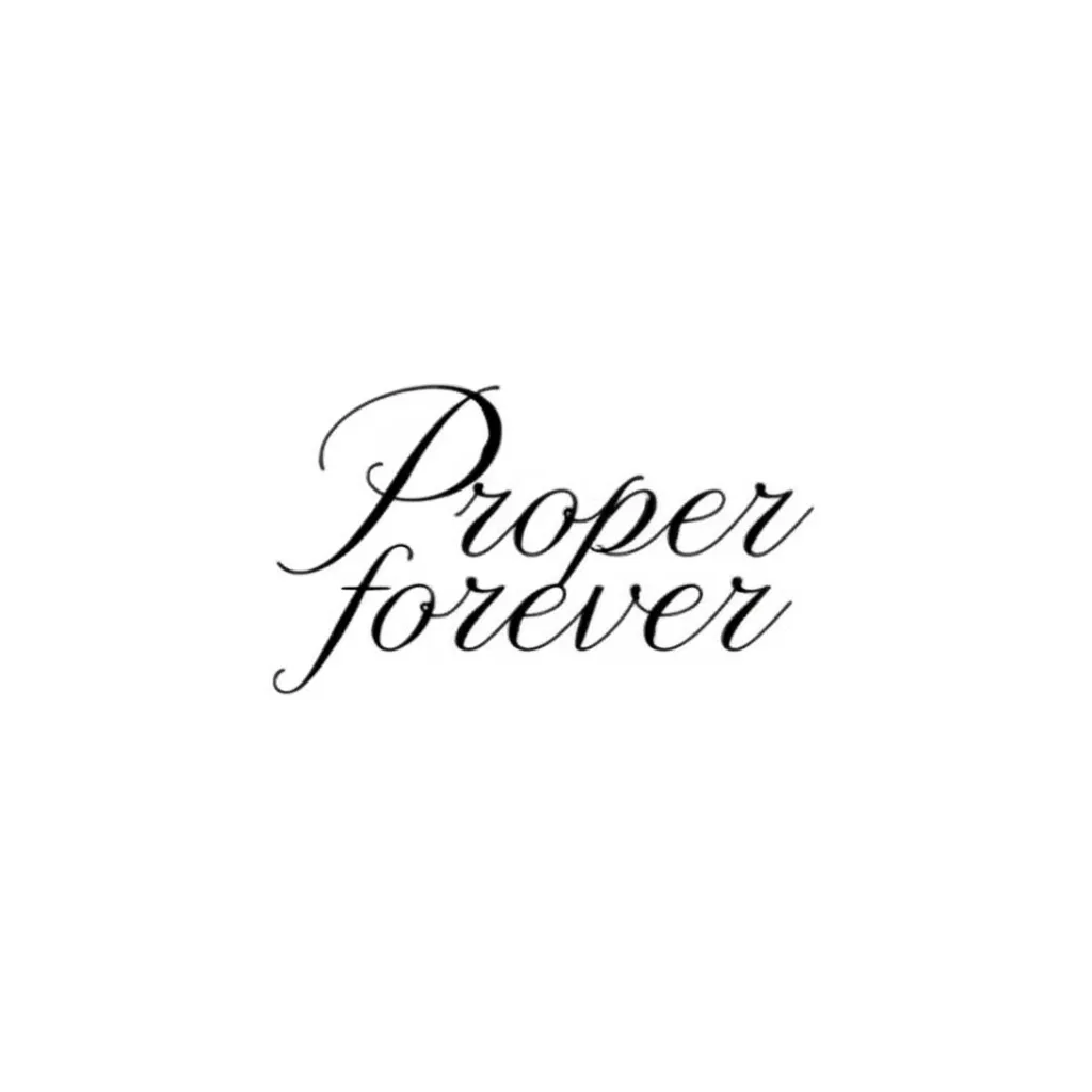 Proper Forever Fine Line Tattoo Design
