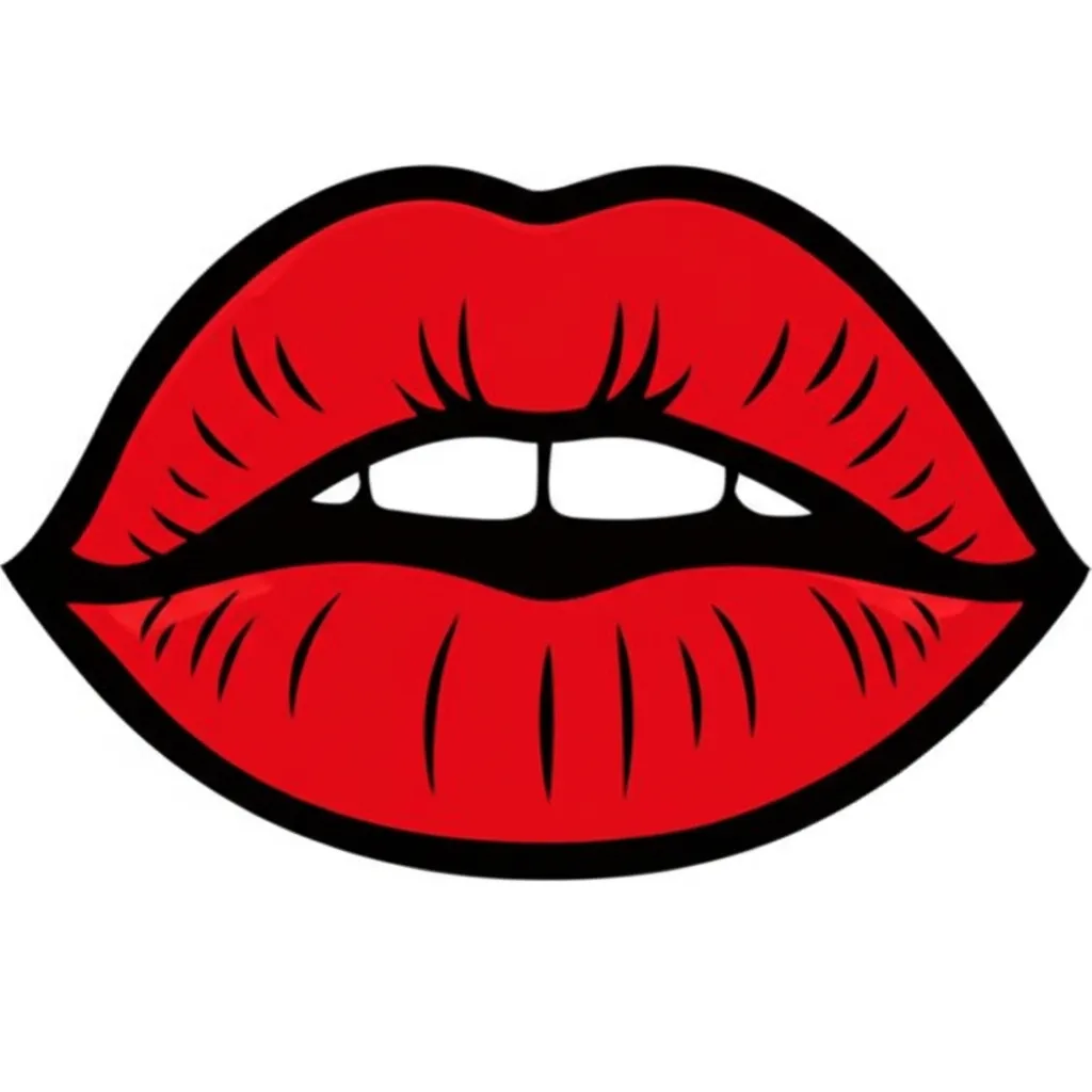 Anime Lips Tattoo: Bold and Expressive Design Ideas