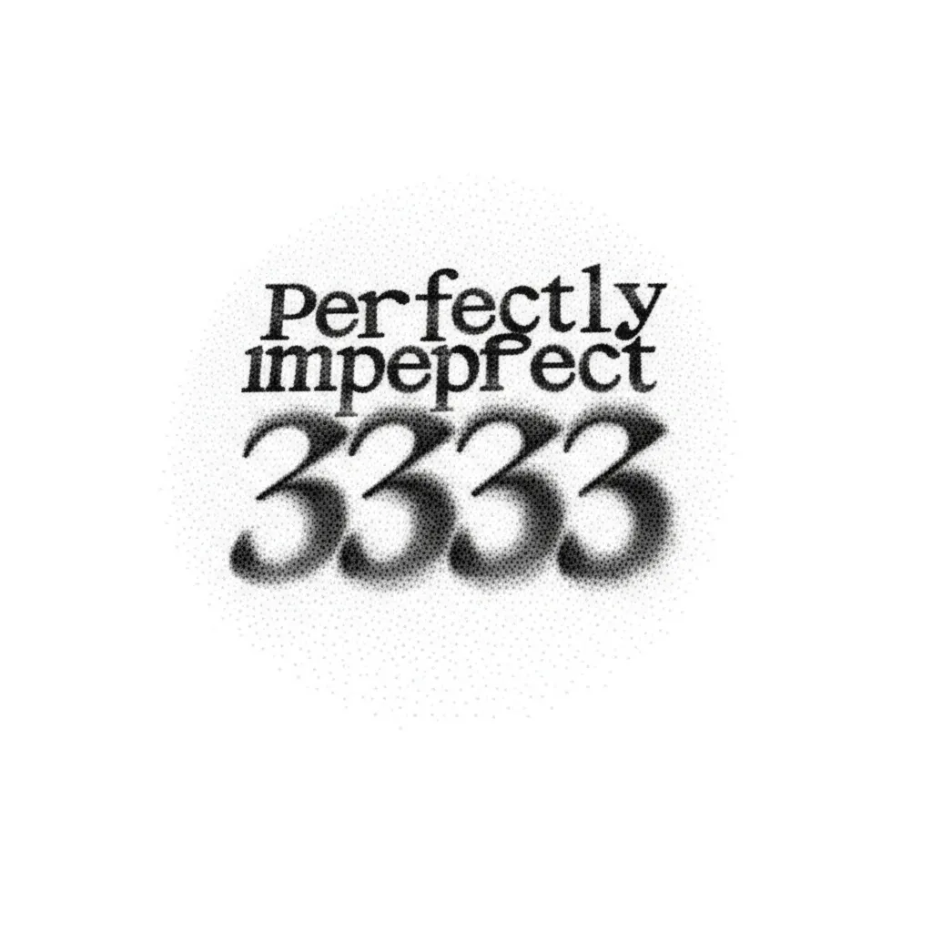 Perfectly Imperfect 333 Dotwork Tattoo Design Perfectly Imperfect 333 Dotwork Tattoo Design