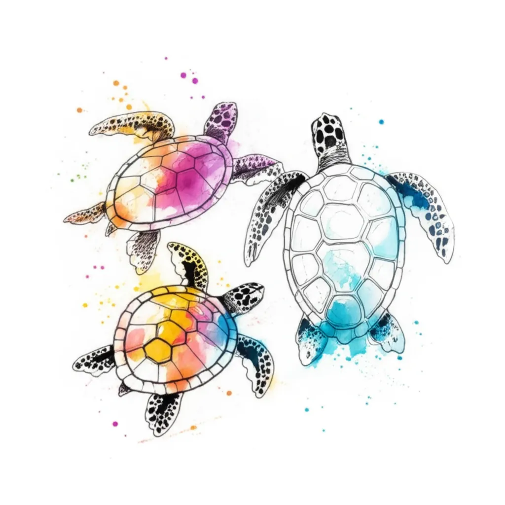 Watercolor Sea Turtle Tattoo: Meaning, Design Ideas & Inspiration