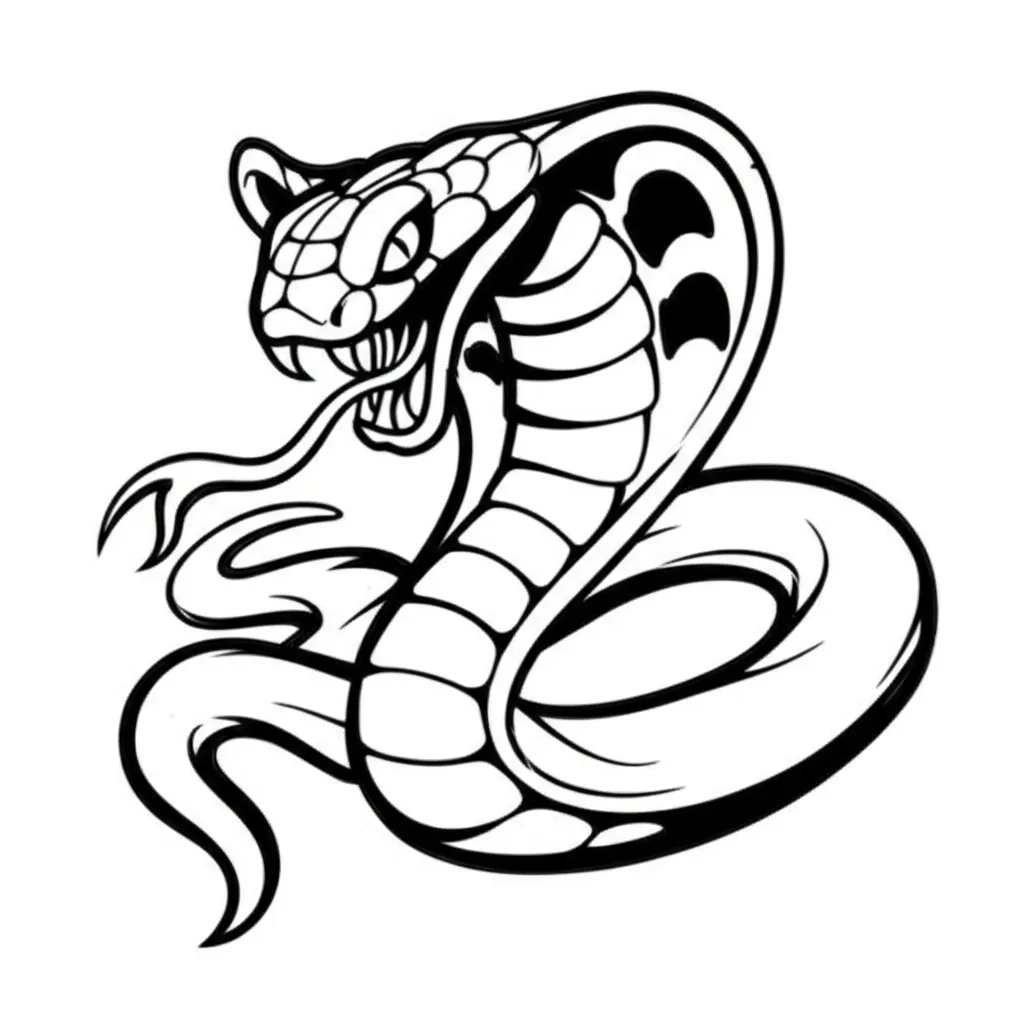 King Cobra Graffiti Tattoo Design