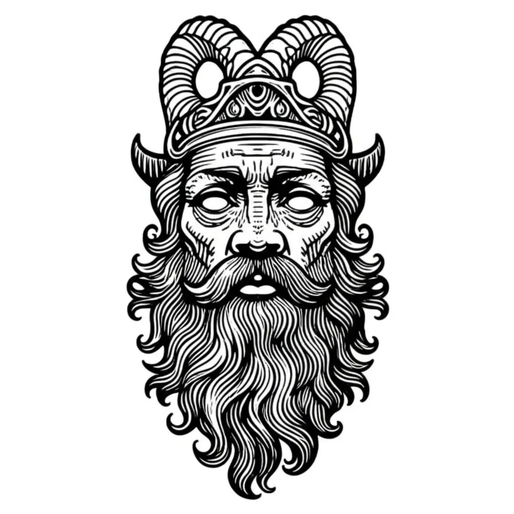 January Aquarius Blackwork Tattoo Design January Aquarius Blackwork Tattoo Design