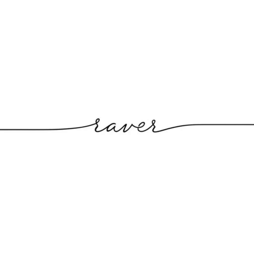 Minimalist 'Raver' Tattoo Design Idea Minimalist 'Raver' Tattoo Design Idea