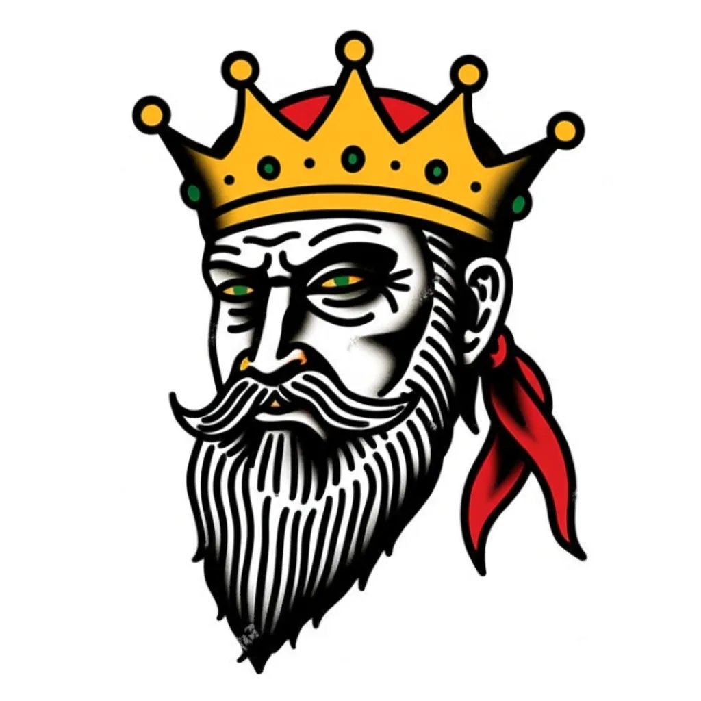 King of the Streets Old School Tattoo Design King of the Streets Old School Tattoo Design