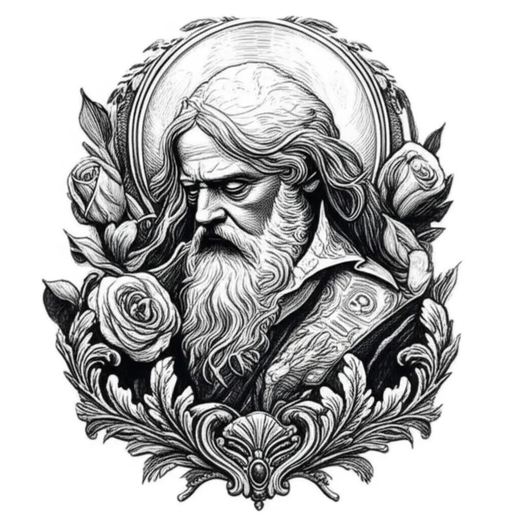 Illustrative Portrait Tattoo Design: Inspiration & Ideas