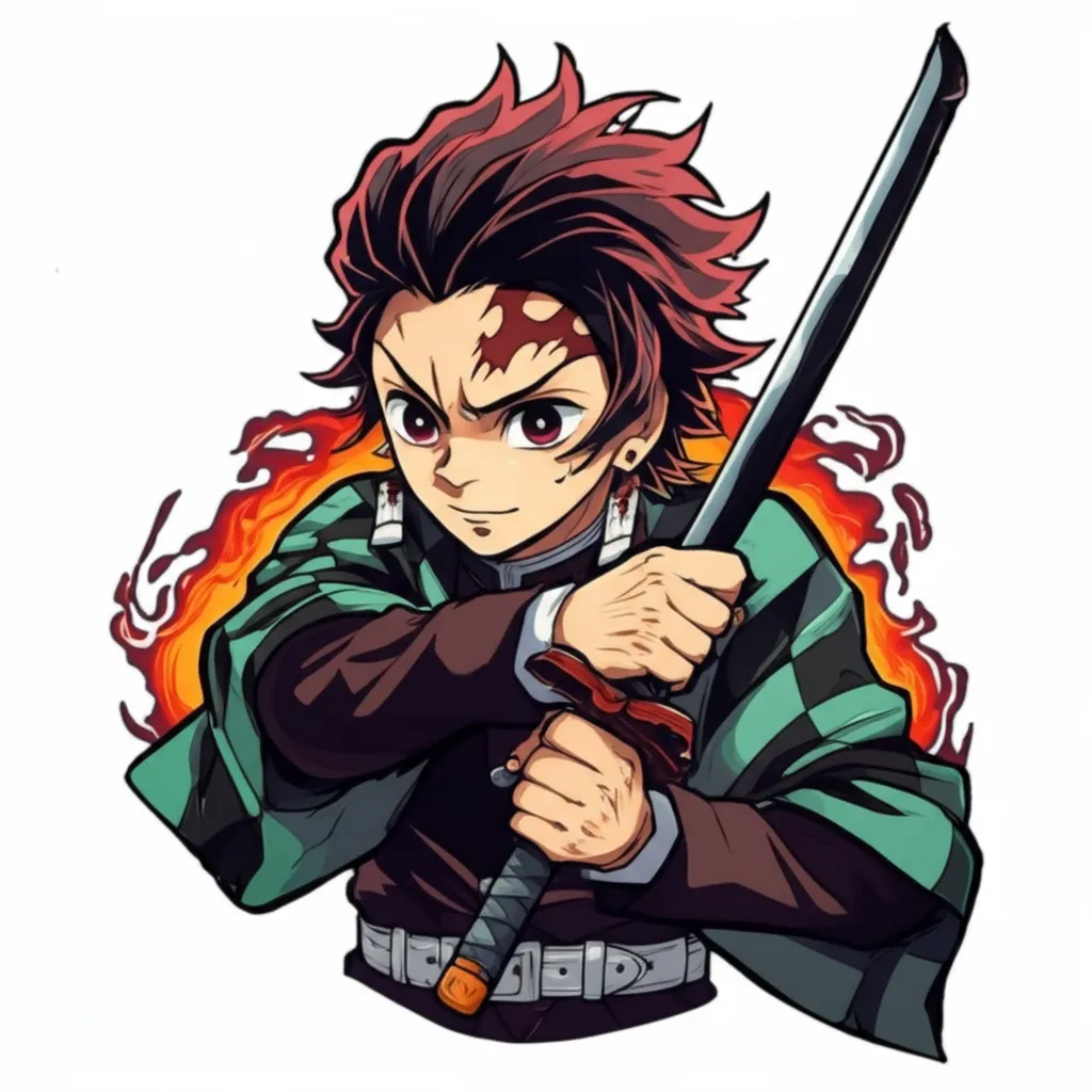 Demon Slayer Anime Tattoo Design