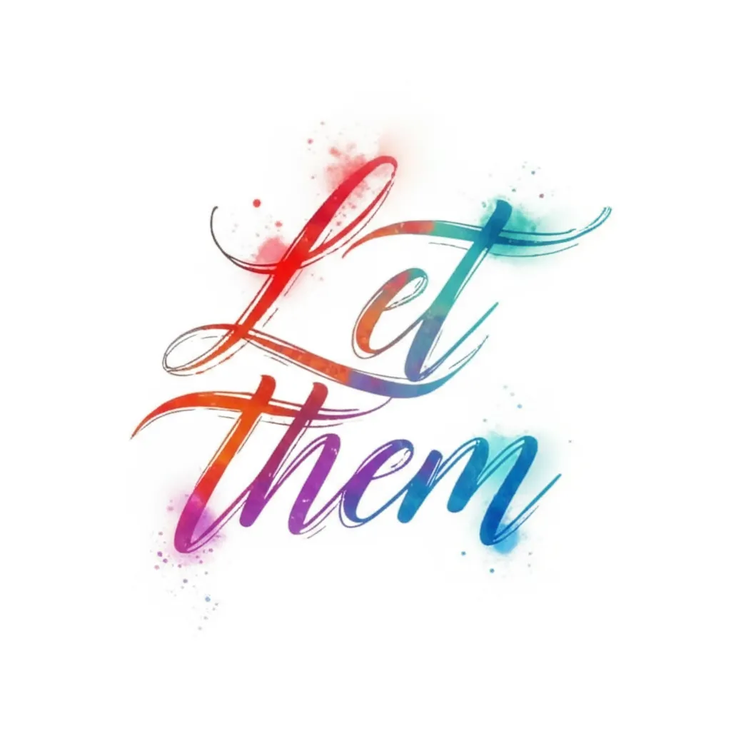 Let Them Watercolor Tattoo Design
