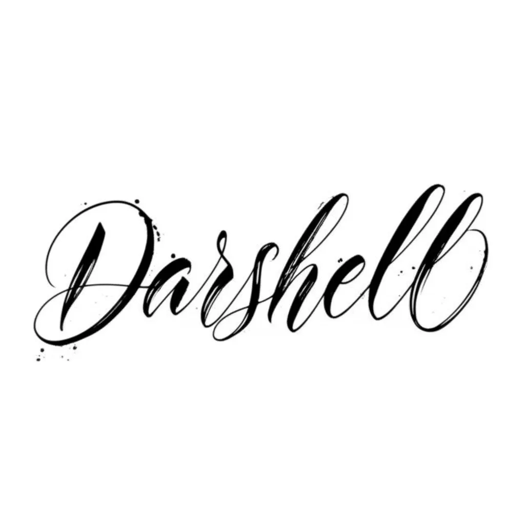 Darshell Calligraphy Tattoo Design