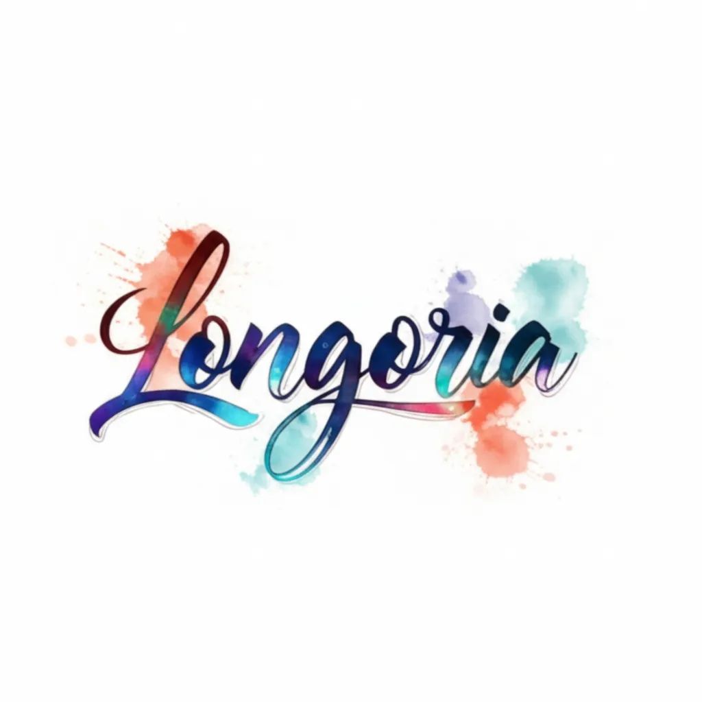 Longoria Watercolor Name Tattoo Design Longoria Watercolor Name Tattoo Design