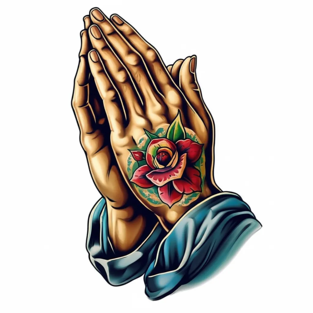 Praying Hands with Rose Tattoo - Hallelujah, Amen Lyrics Praying Hands with Rose Tattoo - Hallelujah, Amen Lyrics