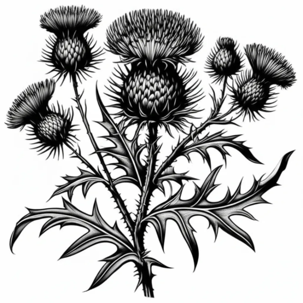 Illustrative Thistle Tattoo: Meaning, Designs & Ideas Illustrative Thistle Tattoo: Meaning, Designs & Ideas