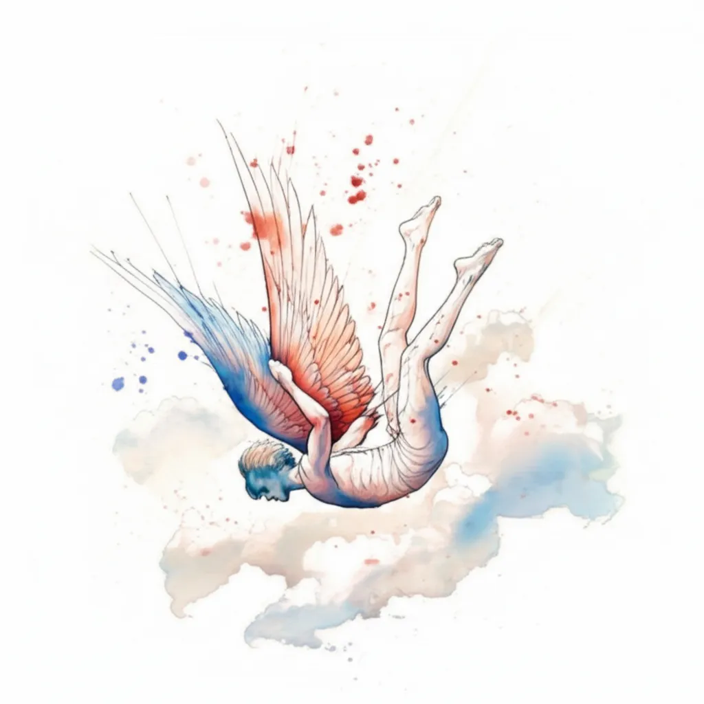 Fallen Angel Watercolor Tattoo: Meaning, Design Ideas & Inspiration Fallen Angel Watercolor Tattoo: Meaning, Design Ideas & Inspiration