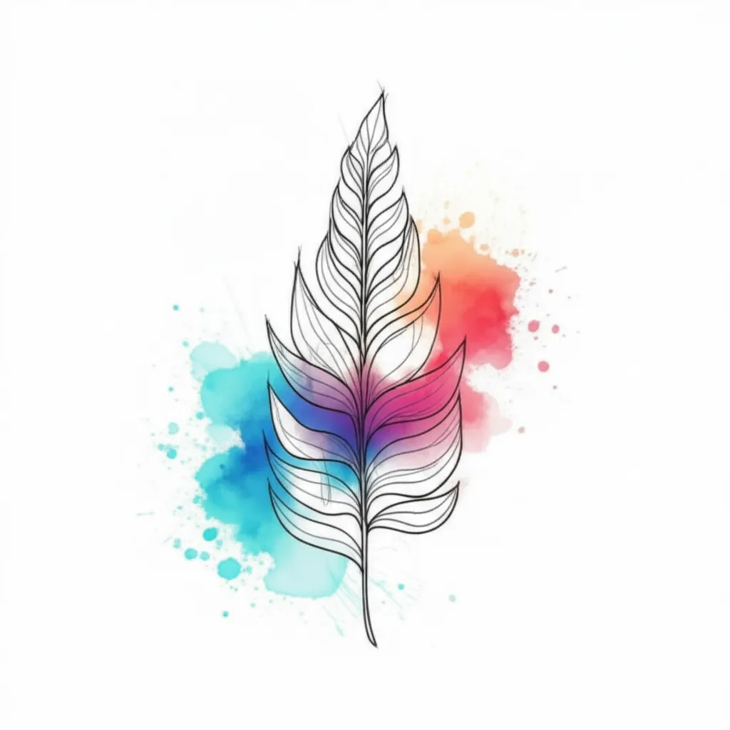 Watercolor Feather Tattoo Design: Meaning & Ideas Watercolor Feather Tattoo Design: Meaning & Ideas