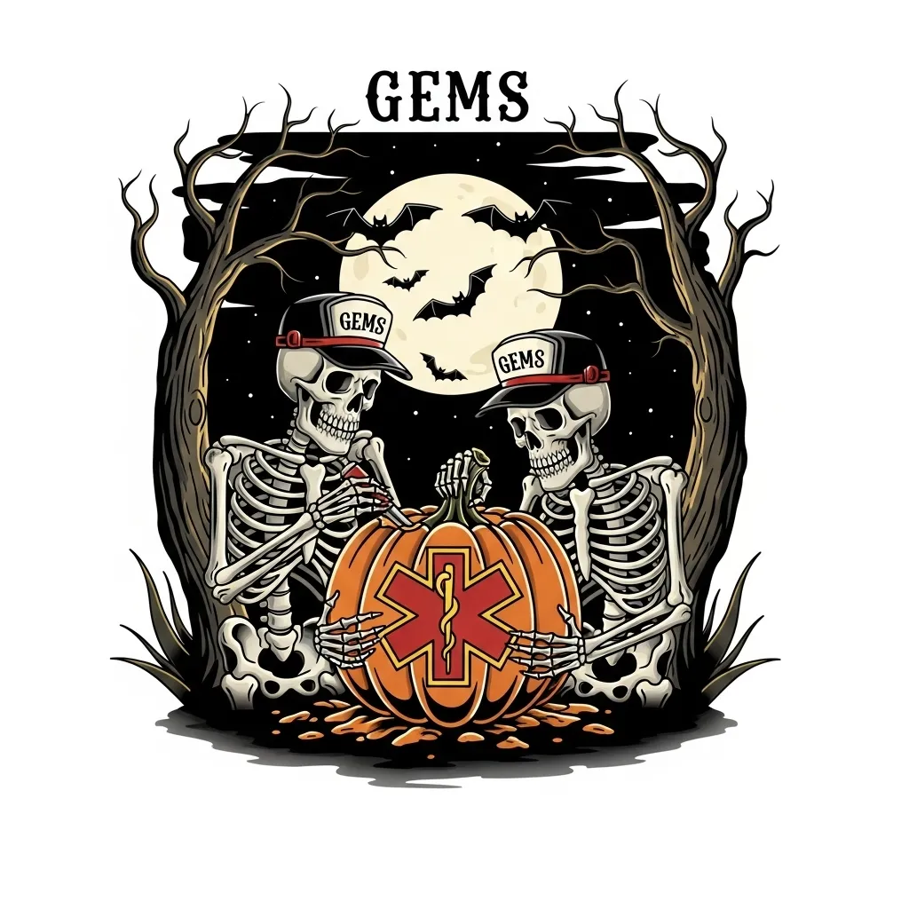 American Traditional Halloween Paramedic Skeleton Tattoo American Traditional Halloween Paramedic Skeleton Tattoo