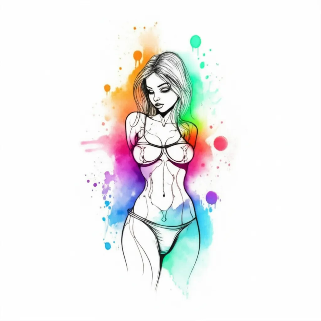 Watercolor Lower Back Tattoo: Sexy & Respectful Design Watercolor Lower Back Tattoo: Sexy & Respectful Design