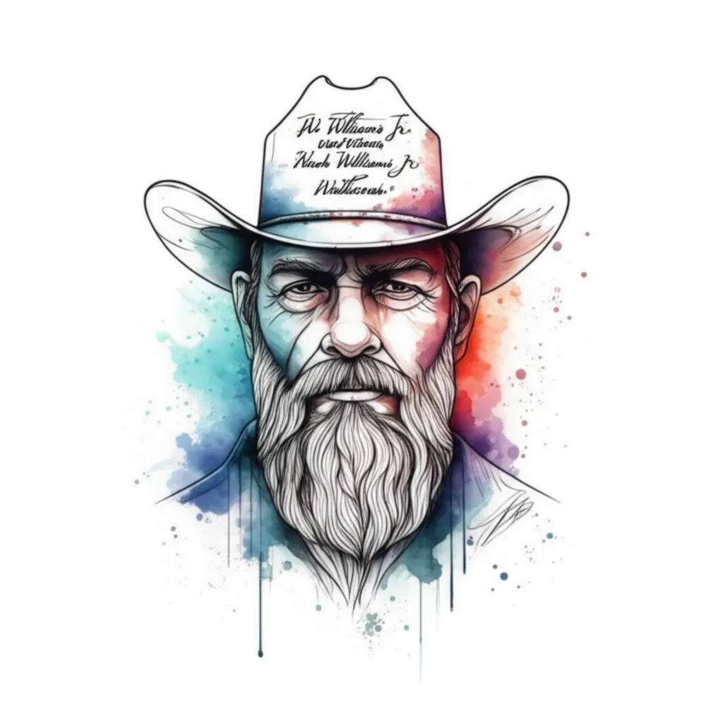 Watercolor Hank Williams Jr. Weatherman Lyrics Nature Tattoo