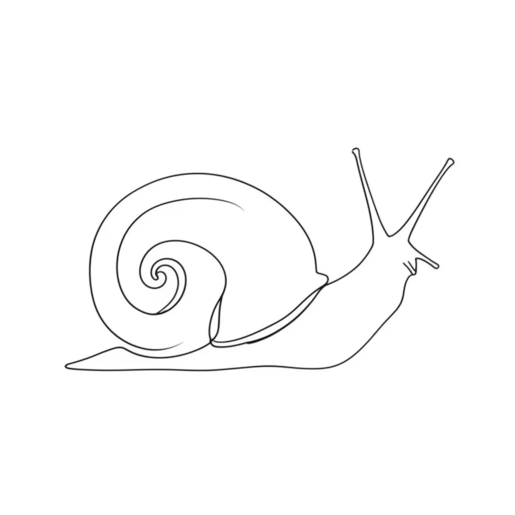 Minimalist Snail Tattoo Design: Simple and Elegant Inspiration
