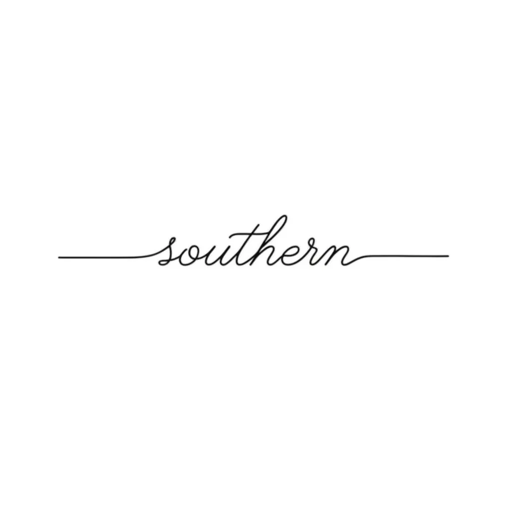 Minimalist Southern Tattoo Design