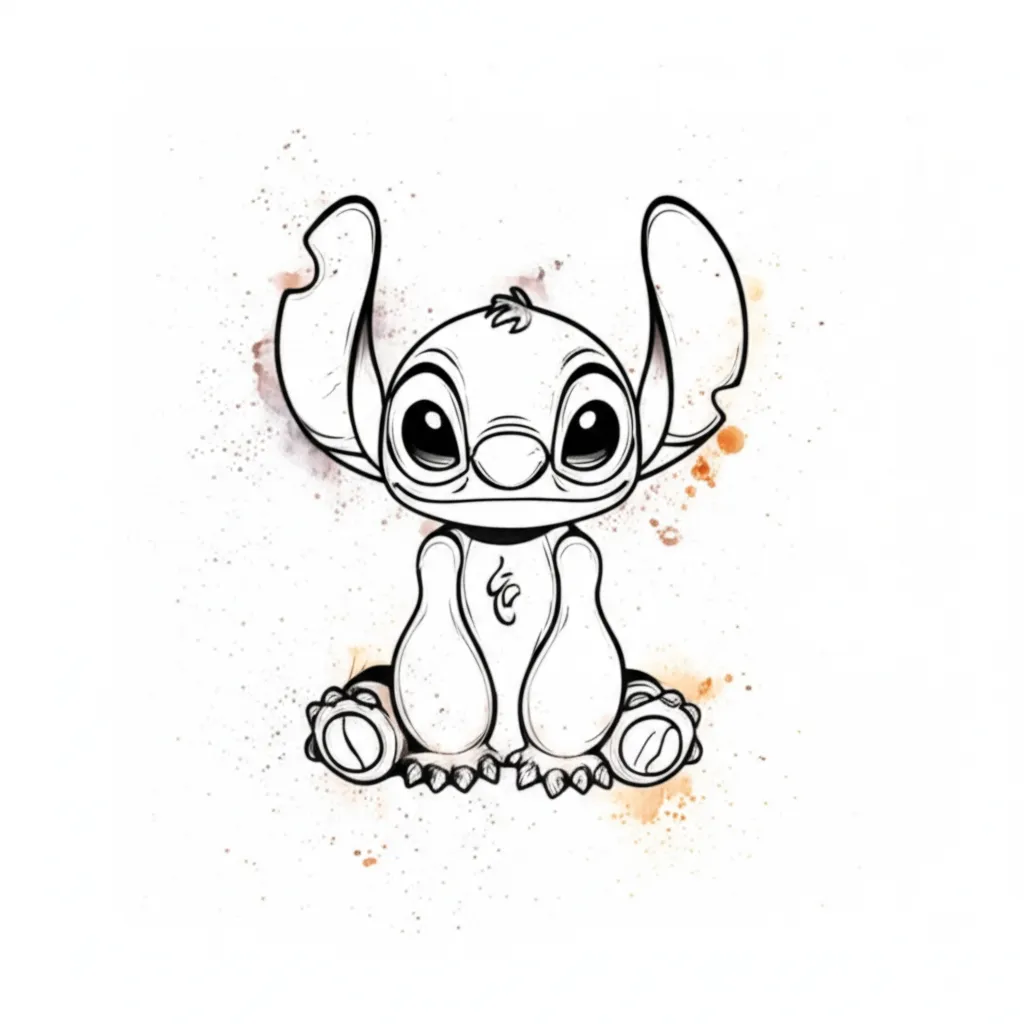 Stitch Watercolor Tattoo: Made for More, Simba, Proverbs 31