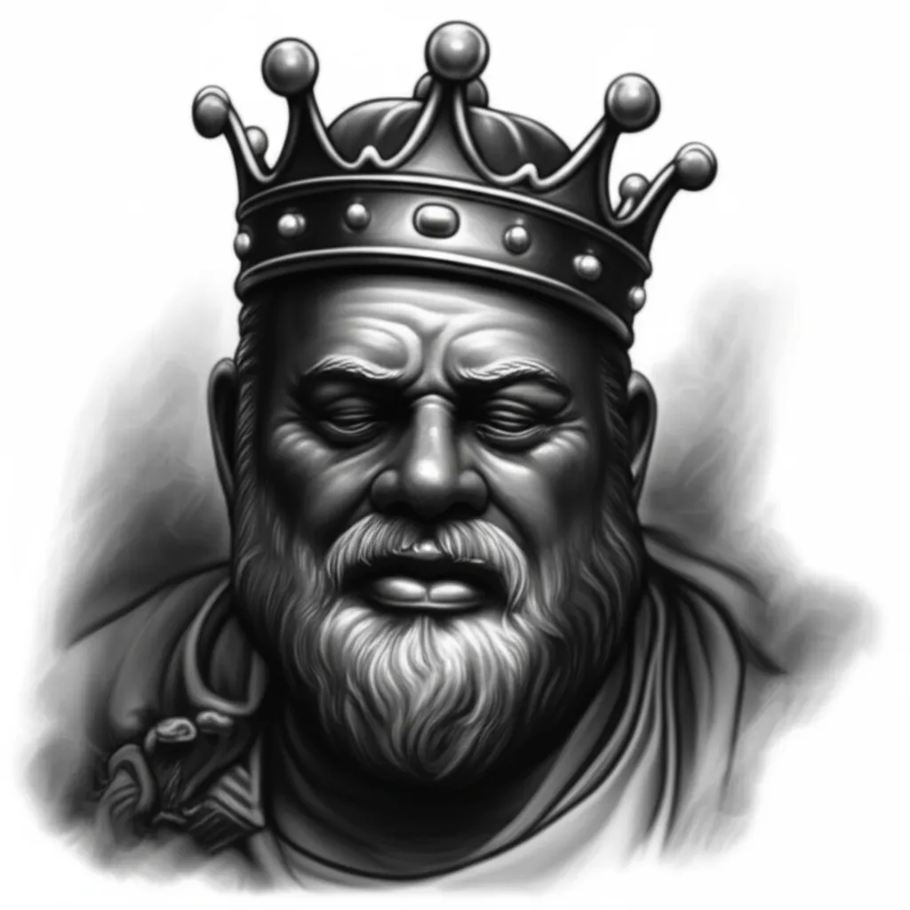 King of Drip Realism Tattoo Design King of Drip Realism Tattoo Design
