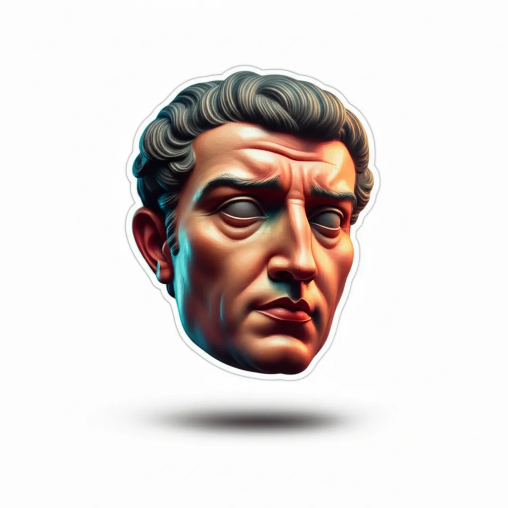 3D Roman Anthony Face Tattoo on Leg: Meaning and Design Ideas 3D Roman Anthony Face Tattoo on Leg: Meaning and Design Ideas