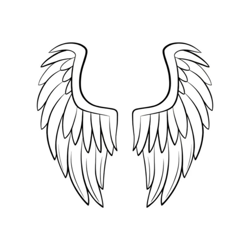 Minimalist Angel Wings Tattoo Design Ideas