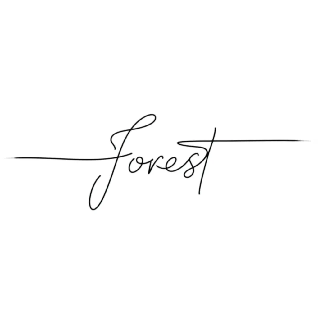 Minimalist 'Forrest' Tattoo Design